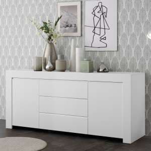 Carney Sideboard In Matt White With 2 Doors And 3 Drawers - UK