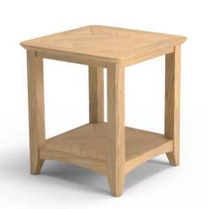 Carnial Wooden Square Coffee Table In Blond Solid Oak - UK