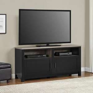 Carvers Wooden TV Stand In Black And Oak - UK