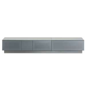 Crick LCD TV Stand Extra Large In Grey With Glass Door