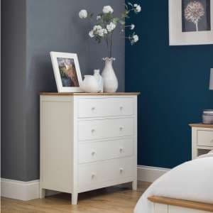 Saadet Two Tone Chest Of Drawers In Low Sheen Lacquer - UK
