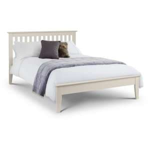 Saadet Wooden Double Size Bed In Low Sheen Lacquer - UK