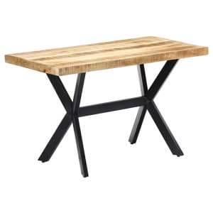 Cevis Small Rough Mango Wood Dining Table In Natural