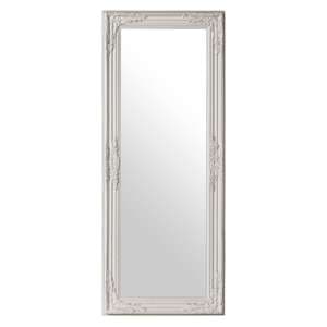 Chacota Rectangular Wall Bedroom Mirror In White Frame - UK