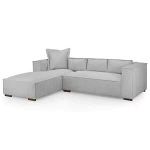 Charlie Fabric Corner Sofa Left Hand In Grey - UK