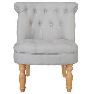 Charlo Linen Fabric Bedroom Chair In Duck Egg Blue