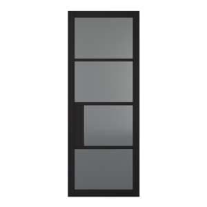 Chelsea Tinted Glazed 1981mm x 762mm Internal Door In Black - UK