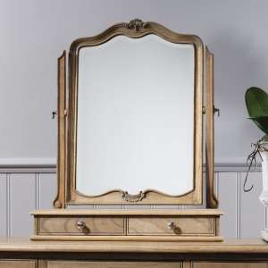 Chia Dressing Table Mirror In Weathered Frame