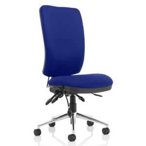 Chiro High Back Office Chair In Stevia Blue No Arms