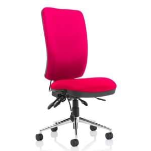 Chiro High Back Office Chair In Tabasco Red No Arms