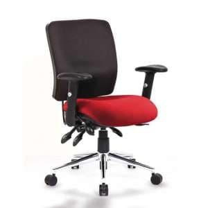 Chiro Medium Back Office Chair With Ginseng Chilli Seat