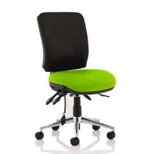 Chiro Medium Back Office Chair With Myrrh Green Seat No Arms