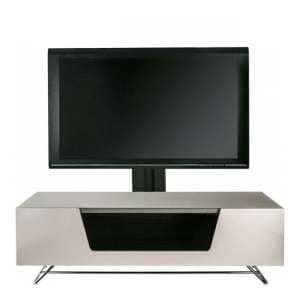 Clutton TV Stand In Ivory With Bracket And Chrome Base - UK
