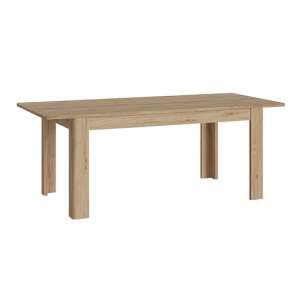 Cicero Extending Wooden Dining Table In Jackson Hickory Oak