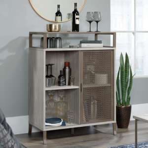 City Centre Wooden Storage Cabinet In Champagne Oak - UK