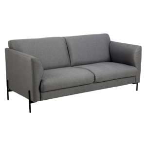 Clarksville Fabric 2 Seater Sofa In Light Grey