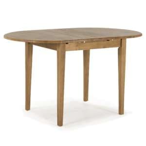 Clemson Oval Wooden Extending Dining Table In Natural