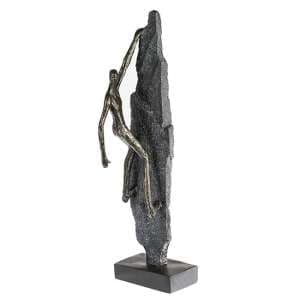 Climber Poly Design Sculpture In Antique Bronze And Grey