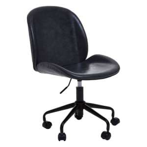Clintons Leather Home And Office Chair In Grey - UK
