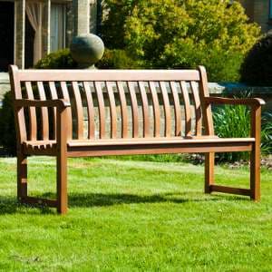 Clyro Outdoor Broadfield 5ft Wooden Seating Bench In Timber - UK