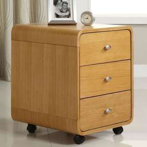 Cohen Office Pedestal In Oak With 3 Drawers