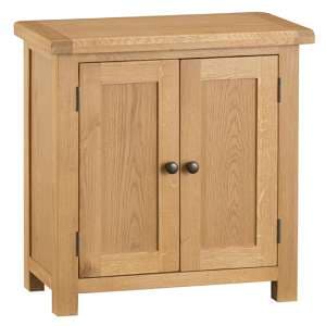 Concan Wooden Storage Cabinet In Medium Oak - UK