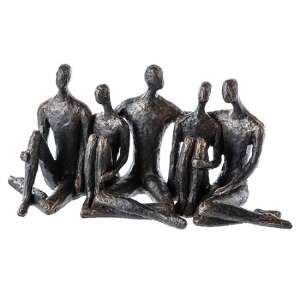 Convention Poly Design Sculpture In Burnished Bronze