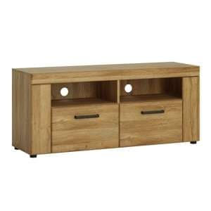 Corco Wooden 2 Drawers TV Stand In Grandson Oak - UK