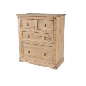 Consett Chest Of Drawers In Antique Wax With Four Drawers - UK