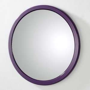 Corpus Wall Mirror In Blackberry High Gloss - UK