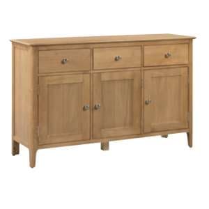 Callia Sideboard In Oak With 3 Doors And 3 Drawers