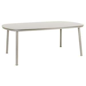 Crod Outdoor 2000mm Sand Wooden Dining Table In Beige Legs