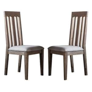 Cukham Oak Wooden Dining Chairs In A Pair