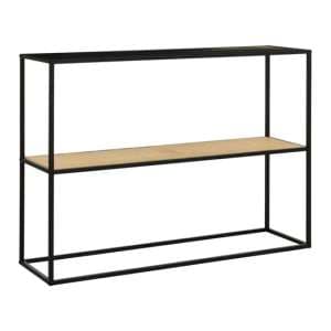 Daire Metal Console Table Rectangular In Black - UK