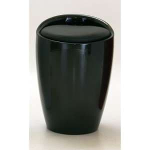 Dalius High Gloss Stool With Storage In Black