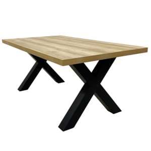 Dallas Rectangular 1800mm Wooden Dining Table In Oak