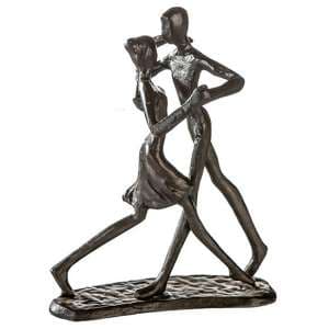 Dancing Iron Design Sculpture In Burnished Bronze