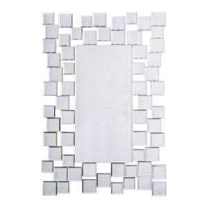 Dania Bevelled Wall Mirror In Silver - UK