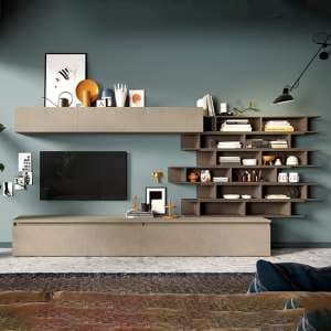 Danny Wooden Entertainment Unit In Clay And Bronze - UK