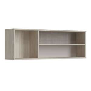 Danville Wooden Wall Shelf With 3 Open Compartment In Light Walnut - UK