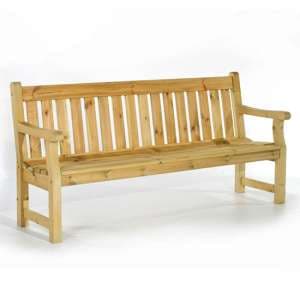 Darko Timber Garden 4 Seater Bench In Green Pine - UK