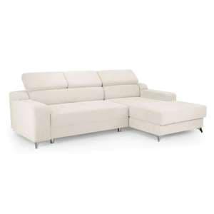 Davao Electric Fabric Corner Sofabed Right Hand In Beige