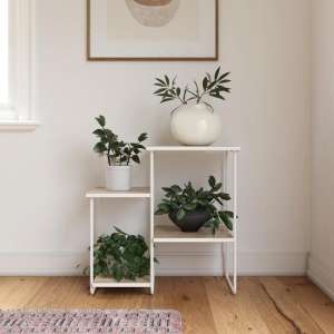 Derby Wooden Plant Stand In Natural - UK