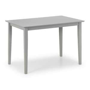 Kalare Wooden Compact Dining Table In Grey Lacquer