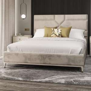 Dileta Wooden King Size Bed In White - UK