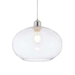 Dimitri Bubble Glass Ceiling Pendant Light In Clear - UK