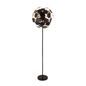 Discus 4 Bulb Floor Lamp In Black And Gold - UK