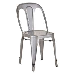 Dschubba Metal Dining Chair In Grey