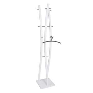 Dunn Metal Coat Stand In White And Chrome