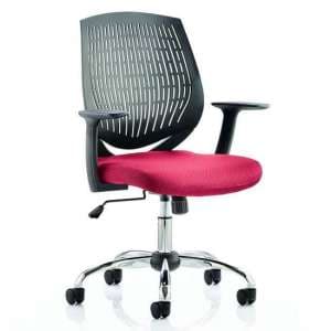 Dura Black Back Office Chair With Bergamot Cherry Seat